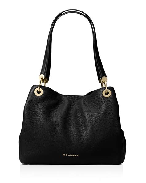 michael kors raven tasche|Michael Kors Raven Large Pebbled Leather Shoulder .